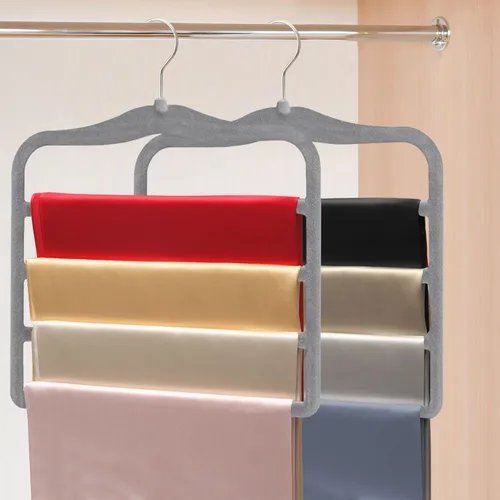 Vista 9 de Magic Pants Perchas de Terciopelo para Organización y Almacenamiento - Ahorro de Espacio, Paquete de 5 Artículos Esenciales para Dormitorio