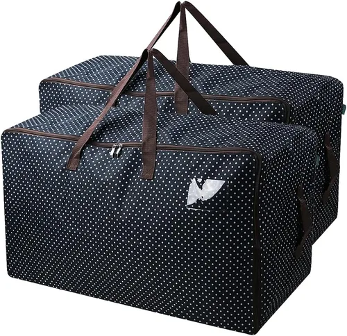 Vista 9 de AMJ Bolsa Contenedora de Almacenamiento para Decoraciones de Navidad Contiene Árboles de Navidad, Luces, Bolas etc, Bolsa de Abertura Superior Sin