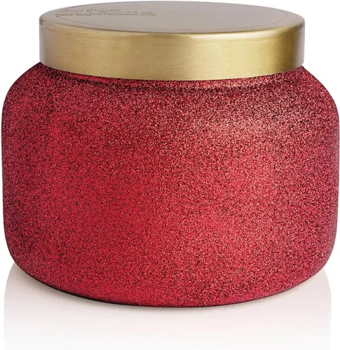 Vista 13 de Capri Blue Signature Glam - Vela en frasco, mezcla de cera de soja de larga duración, velas con purpurina para el hogar perfumadas con aromas