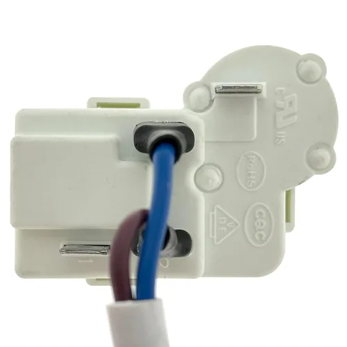 Vista 3 de ZHB73-120P4.7 Relé PTC y condensador 8UF CBB65, kit de arranque para refrigeradores y congeladores