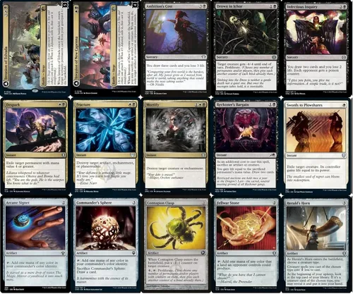 Vista 4 de Commander Phyrexian Deck - Orzhov Negro Blanco - EDH - Brimaz, Blight of Oreskos - 100 cartas - Magic The Gathering Deck - Muy fuerte