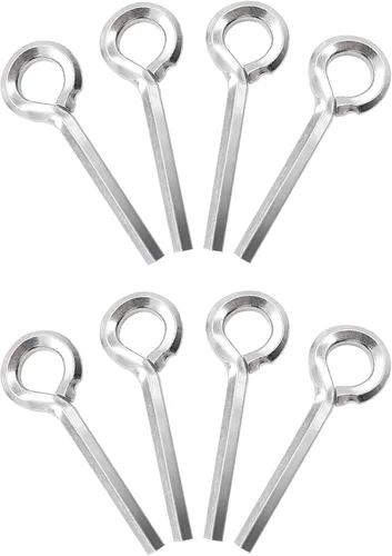 Vista 8 de 12 piezas Llaves hexagonales estándar de 1/8" con bucle completo, llave de puerta Allen de metal para dispositivo de salida de pánico de barra