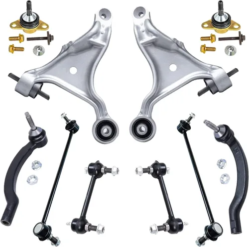 Vista 32 de Detroit Axle - Kit de suspensión delantera de 10 piezas para Ford Freestar Mercury Monterey 04-07, 2 brazos de control inferiores con rótula 4