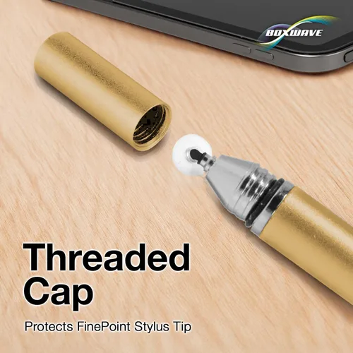 Vista 7 de BoxWave Stylus Pen Compatible with Mercedes-Benz 2021 GLA Display (7 in) - FineTouch Capacitive Stylus, Super Precise Stylus Pen - Champagne Gold
