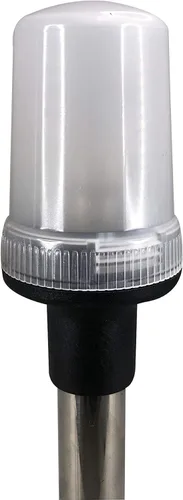 Vista 4 de Pactrade Marine Luces de navegación para barcos – Luz de popa blanca incandescente de 10.75 pulgadas (montaje en superficie, base plegable)