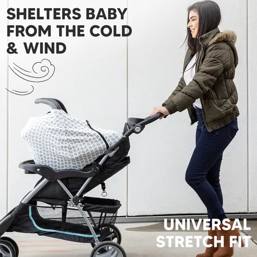 Vista 9 de KeaBabies Mochila para pañales y funda de asiento de automóvil para bebés, bolsas de viaje impermeables multifuncionales para bebés, toldo