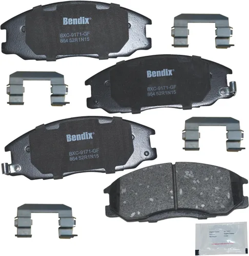 Vista 298 de Bendix Pastillas de freno delanteras de cerámica Priority1 CFC465AK2 para Acura EL 2005-1997, Honda Civic 2011-1996, Insight 2014-2010