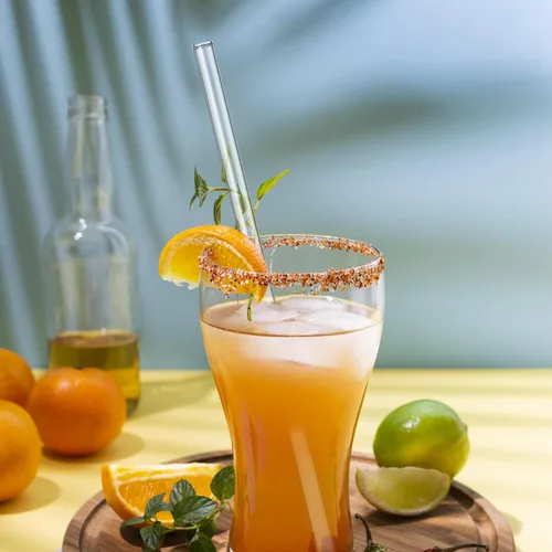 Vista 6 de NiHome 12 popotes reutilizables de vidrio transparente aptos para vaso Stanley H2.0 de 40 onzas con 2 cepillos, 12 pulgadas de largo, 0.4 pulgadas