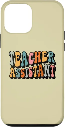 Vista 12 de iPhone 14 Teacher Assistant Squad, Groovy Back To School Matching Case