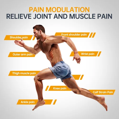 Vista 2 de Dimora Cinta de kinesiología sin cortar, algodón original, cinta atlética elástica de 16 pies para aliviar el dolor muscular y soporte articular, 4