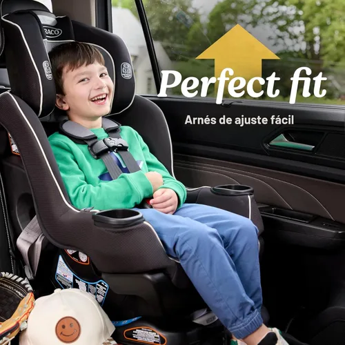 Vista 6 de Asiento de auto convertible Graco Extend2Fit para bebé, orientación hacia atrás y hacia adelante, panel de extensión ajustable para mayor espacio