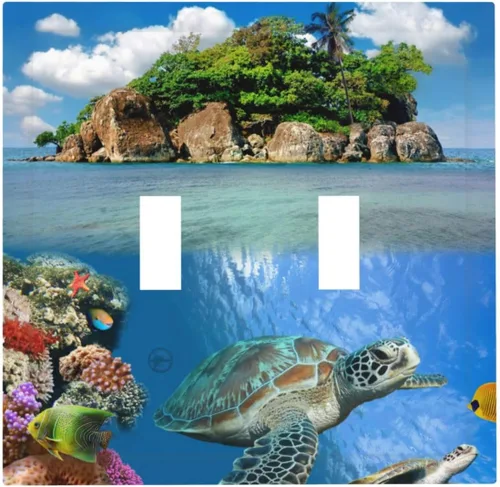 Vista 57 de Cubiertas de Placa de Pared Dúplex Individual Bosque Otoñal Hojas de Arce, Cubierta de Interruptor de Luz 1 Gang, Placa de Salida Decorativa