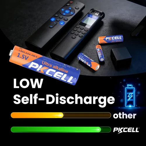 Vista 5 de PKCELL Paquete combinado de baterías AA y AAA, 24 unidades, 12 pilas AA dobles y 12 pilas AAA triples, pilas alcalinas de alto rendimiento de 1.5 V