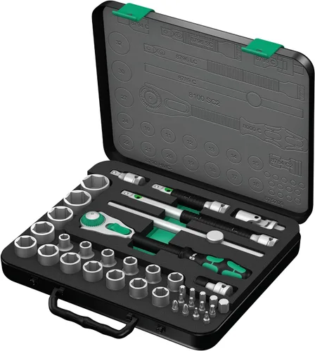 Wera 8100 SC 2-1/2-Inch Dr. Set 2, multicolor, acero aleado