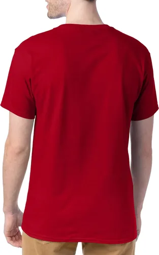 Vista 3 de Hanes Essentials Paquete de camisetas para hombre, camisetas de algodón con cuello redondo, 4o6unidades