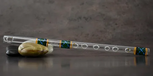 Flauta de cristal Hall 11091 - Piccolo de cristal en línea en D - Bristol Celtic