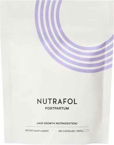 Nutrafol Suplementos para el crecimiento del cabello posparto, clínicamente probados para cabello visiblemente más grueso y menos desprendimiento,