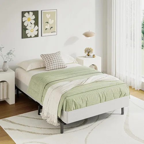 Vista 9 de Sosain Base de colchón Twin Box Spring de 7 pulgadas de alto perfil, resistente, fácil de montar, resistente, soporte extra fuerte, sin ruido, fácil