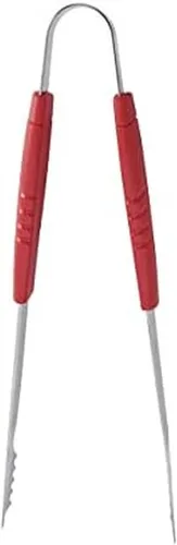 Vista 9 de Farberware Barbacoa Pinza de bloqueo deslizante con una mano con borde festoneado, 16 pulgadas, acero inoxidable