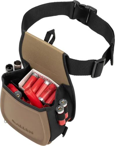 Vista 6 de Allen Company Shotgun Shell Pouch - Clay, Trap, and Skeet Shooting Accessories - Hunting and Gun Range Gear - Soft Canvas Design - Coffee/Copper