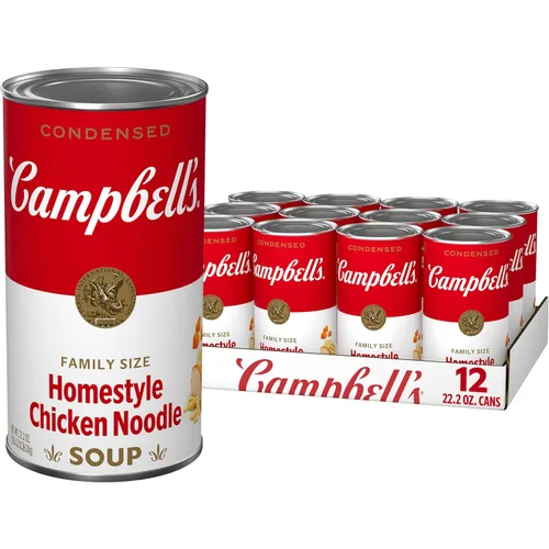Vista 14 de Campbell's Sopa condensada de fideos de pollo con un 25% menos de sodio, lata de 10.75 onzas (paquete de 4)