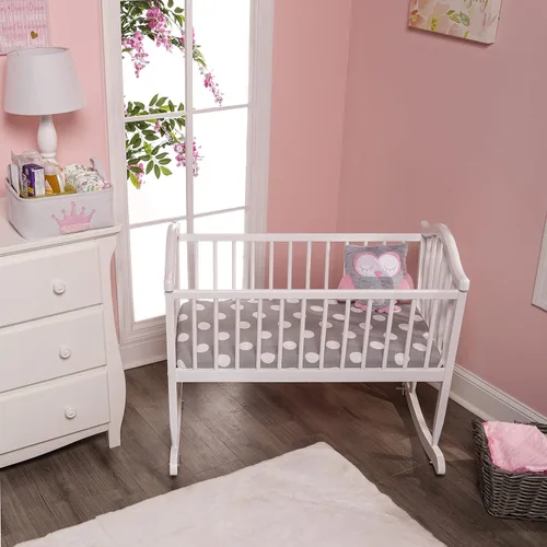 Vista 4 de EVERYDAY KIDS Paquete de 2 sábanas para cuna de bebé, juego ajustado para bebé; 100% algodón de punto de jersey, funda de colchón transpirable