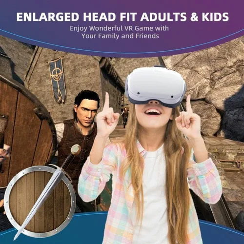 Vista 7 de iFoo Correa de cabeza compatible con MetaOculus Quest 2, correa de cabeza ligera y ajustable, repuesto para correa Elite, soporte mejorado