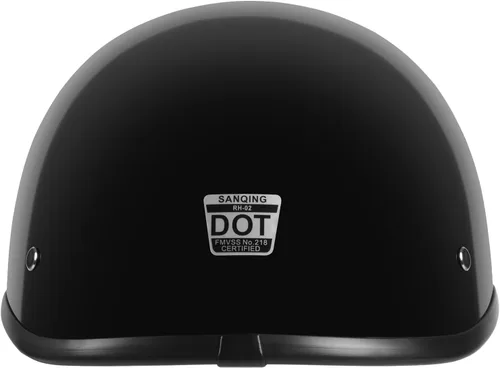 Vista 3 de Casco de motocicleta, casco vintage, gorra polo abierta de media cáscara, unisex, certificado DOT