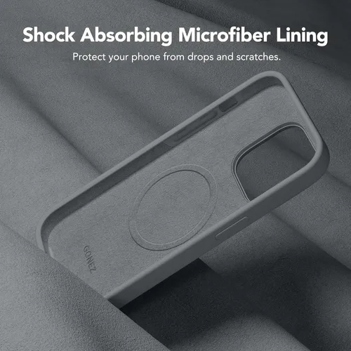 Vista 1732 de GONEZ Funda magnética para iPhone 14, compatible con Magsafe, con protector de pantalla + protector de cámara, forro de microfibra antiarañazos