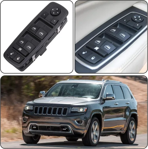 Vista 7 de Obaee Botón de control de interruptor de ventana eléctrica 8+13 pines lado del conductor compatible con Dodge Dart 2013-2016, Chrysler 200