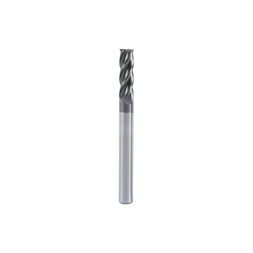 ISB 1/2'' Fresa de extremo cuadrado de carburo, 4 ranuras, molino de carburo de micrograno para aceros de aleación/aceros endurecidos, 1 pieza