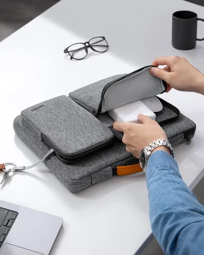 Vista 9 de tomtoc Funda protectora 360 para portátil de 13 pulgadas para nuevo MacBook Air M4/A3240, M3/A3113, M2/A2681, M1/A2337, MacBook Pro de 13 pulgadas