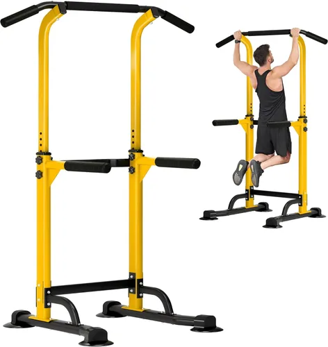 Vista 9 de DlandHome Power Tower Pull Up Dip Station Multi-Function Fitness Equipment for Strength Training Adjustable Height Dip Stand for Home Gym