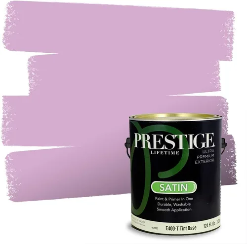 Vista 116 de PRESTIGE Pinturas de pintura interior e imprimación en uno, 1 galón, plano, combinación comparable de Sherwin Williams* Kimono Violet*