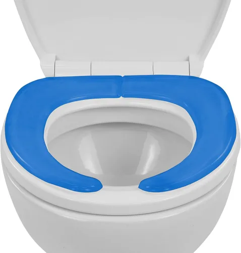 Vista 10 de Vive - Funda de cojín de gel para asiento de inodoro - Almohadilla elevada y acolchada para sillas alargadas, estándar y para inodoro