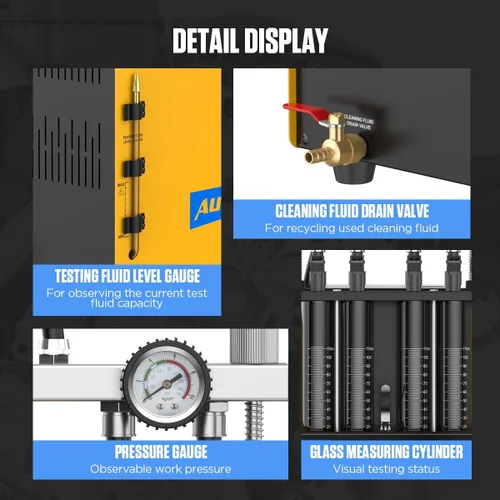 Vista 6 de AUTOOL Limpieza de combustible automotriz de la motocicleta de la gasolina de la ayuda del probador ultrasónico