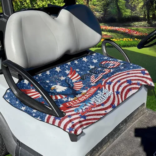 Vista 17 de Yewattles Funda de asiento de carrito de golf, toalla portátil para asiento de coche, ajuste universal, carrito de golf de 2 asientos