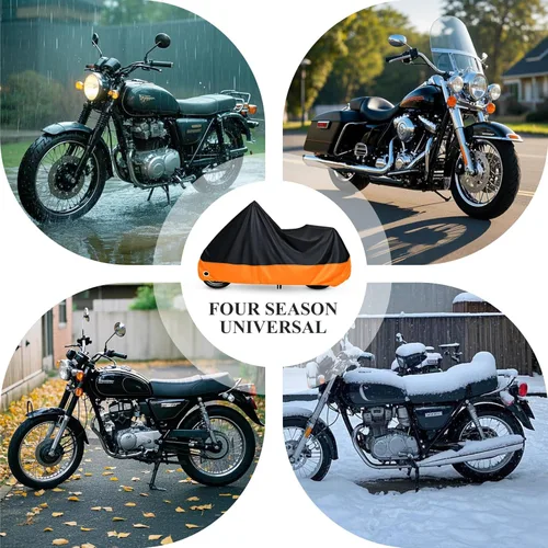Vista 6 de XYZCTEM Funda impermeable para motocicleta al aire libre, protección para todo tipo de clima, accesorios de vehículo, resistente al sol, resistente