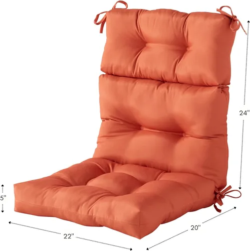 Vista 118 de Greendale Home Fashions Aloha - Cojín para silla de respaldo alto para exteriores de 44 x 22 pulgadas