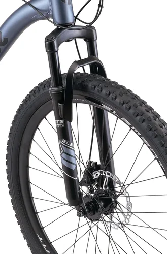Vista 4 de Mongoose Status - Bicicleta de montaña, bicicleta de 26 pulgadas para hombres y mujeres, 21 velocidades, cuadro de suspensión de aluminio, triángulo