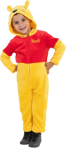 Vista 3 de Disney - mameluco de Winnie The Pooh, para niños, con gorro.