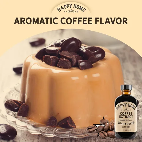 Vista 6 de Happy Home Sabor de café natural de primera calidad, certificado Kosher, 4 onzas.