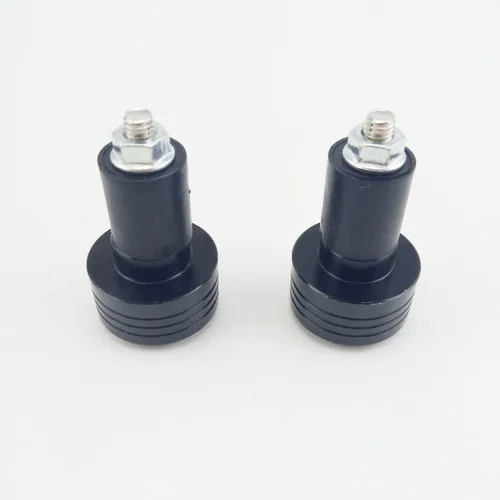 Vista 4 de Extremos para manillar de motocicleta, 7/8 pulgadas, tapas deslizantes, tapones de peso CNC de aluminio (negro)