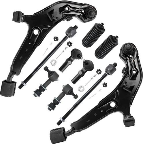 Vista 30 de Detroit Axle - Kit de suspensión delantera de 10 piezas para Ford Freestar Mercury Monterey 04-07, 2 brazos de control inferiores con rótula 4