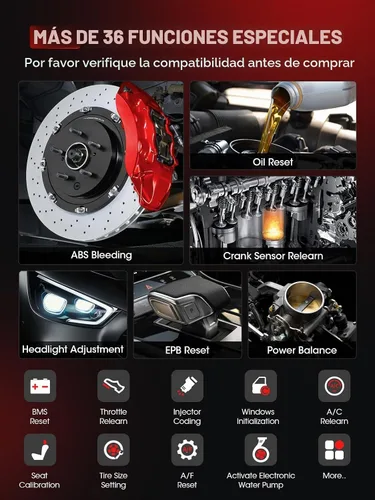 Vista 5 de XTOOL D7 Escáner OBD2 Herramienta de escaneo bidireccional, escáner 2025 para automóvil, FCA Autoauth, CANFD/DoIP, más de 36 reseteos, pruebas