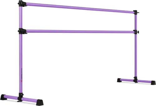 Vista 18 de VITA Barre Barra de Ballet Doble Portátil Independiente, Prodigy, Aluminio Altura Ajustable, Fabricada en Estados Unidos, Equipo de Ejercicio
