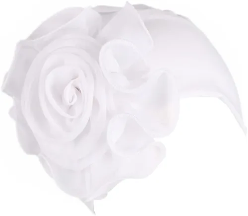 YYAOJHAO Sombreros de turbante de quimioterapia para mujer, gorro elástico con flores, rejilla de color sólido para cubrir el cabello del cáncer