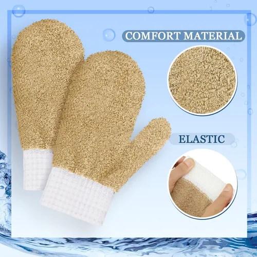 Vista 7 de BBTO 3 pares de guantes de microfibra con pulgar, guantes de limpieza para el hogar, sin arañazos, reutilizables, lavables, para plantas, casa
