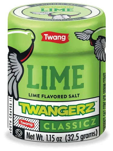 Vista 2 de Twang erz Lime Seasoning Salt Snack Topping, coctelera de 1.15 onzas (paquete de 10)