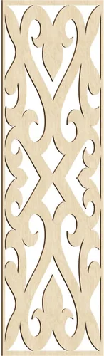 Vista 6 de Keene Paneles de pared decorativos de madera con calado, 9 3/8 pulgadas de ancho x 24 3/8 pulgadas de alto x 1/4 de alto, abedul Birch